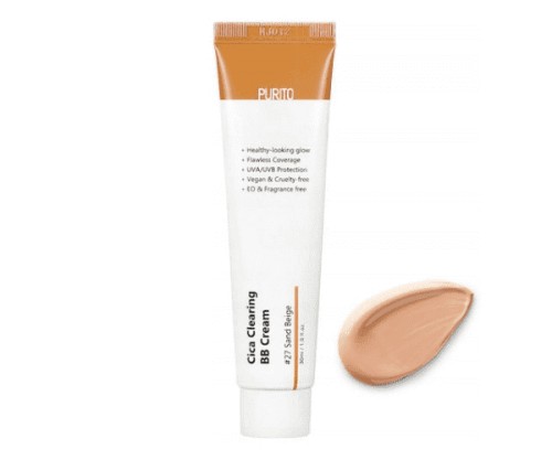 Purito Cica Clearing Bb Cream Spf38 30ml - krem bb łagodząco-nawilżający