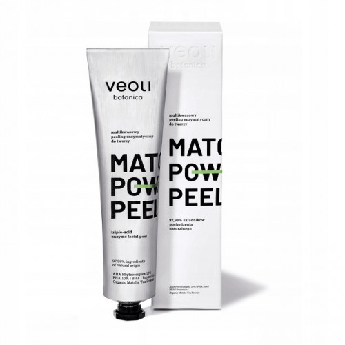 Veoli Botanica Matcha Power Peel 75ml - Multikwasowy peeling enzymatyczny 