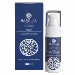 BasicLab Esteticus Nawilżenie i Wypełnienie Serum z 10% Trehalozą, 5% Peptydem i Kwasem Hialuronowym 