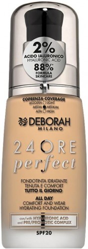 DEBORAH 24ORE PERFECT Podkład nawilżający 3.1 LIGHT GOLD 30 ml