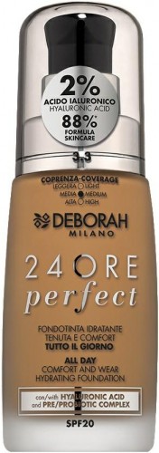 DEBORAH 24ORE PERFECT Podkład nawilżający 3.3 GOLD 30 ml