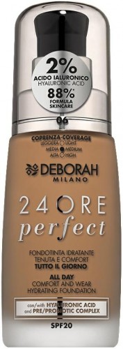 DEBORAH 24ORE PERFECT Podkład nawilżający 6 CARAMEL 30 ml