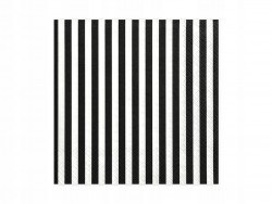 Serwetki Paski, czarny 33x33cm 1op./20szt.