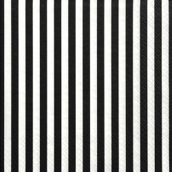 Serwetki Paski, czarny 33x33cm 1op./20szt.