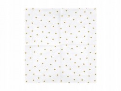 Serwetki Serca, biały 33x33cm 1op./20szt.