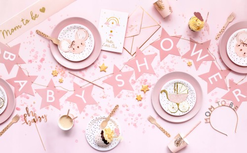 Serwetki Wózek, jasny różowy, 14x15cm 1op./20szt.